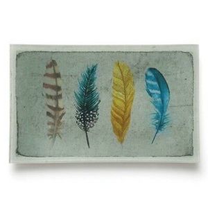 🆕 FLOCK TOGETHER Glass Tray c+i TR003